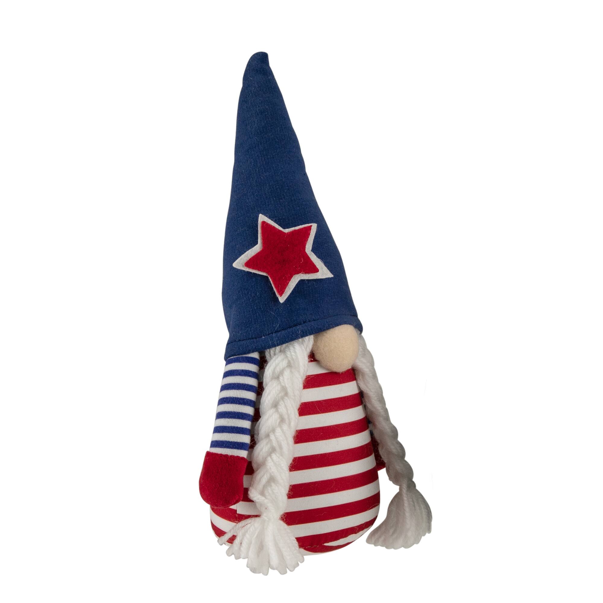 10.5" Americana Girl 4th of July Patriotic Gnome